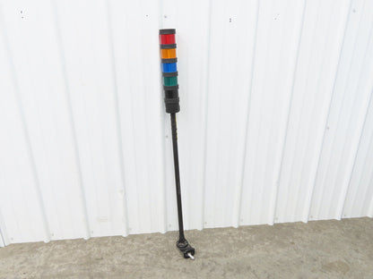 Schneider XVB Stack Light Tower w/Horn Red Blue Amber Green 12-48V  48"H