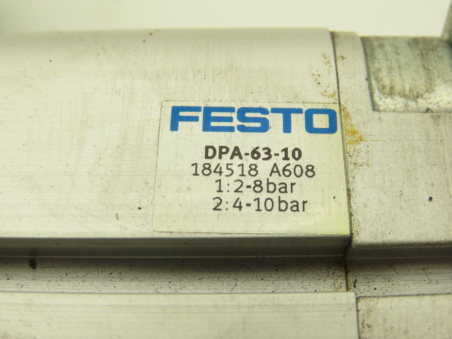 Festo DPA-63-10 Pneumatic Pressure Booster 58-145psi  Control Valve JH-5/2-D-2-C