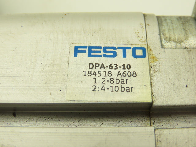 Festo DPA-63-10 Pneumatic Pressure Booster 58-145psi  Control Valve JH-5/2-D-2-C