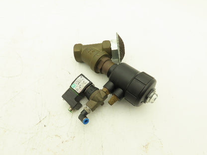 Buschjost 8472400.0000 2/2-Way Brass Angle Solenoid Valve 1" NC 24V 145psi