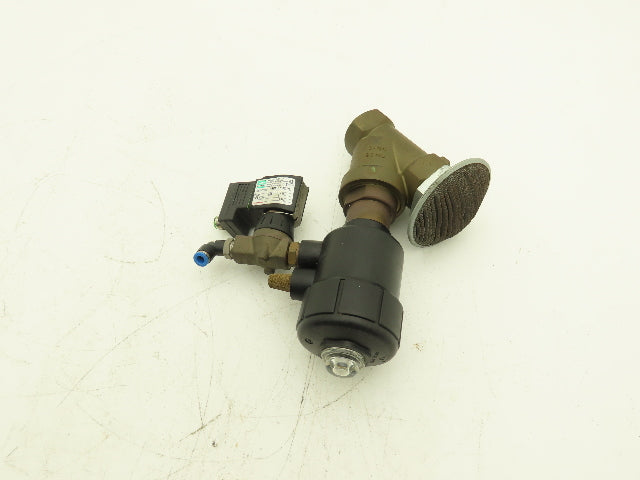 Buschjost 8472400.0000 2/2-Way Brass Angle Solenoid Valve 1" NC 24V 145psi