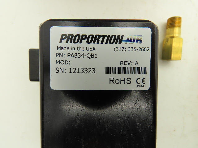 Proportion-Air PA834-QB1 Electro-Pneumatic Pressure Regulator 24VDC 175 psig
