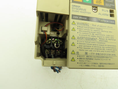 Omron 3G3MV-AB015 Sysdrive Inverter 1.5kW 200-240v 20.5A Input 0-240V 8A Output