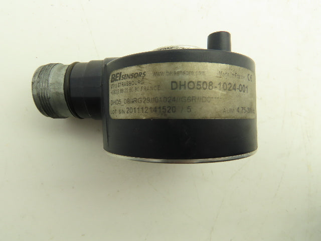 BEI DHO508-1024-001 Rotary Encoder Incremental 5V 1024 CPT 8/14mm Through Shaft