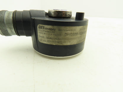 BEI DHO508-1024-001 Rotary Encoder Incremental 5V 1024 CPT 8/14mm Through Shaft