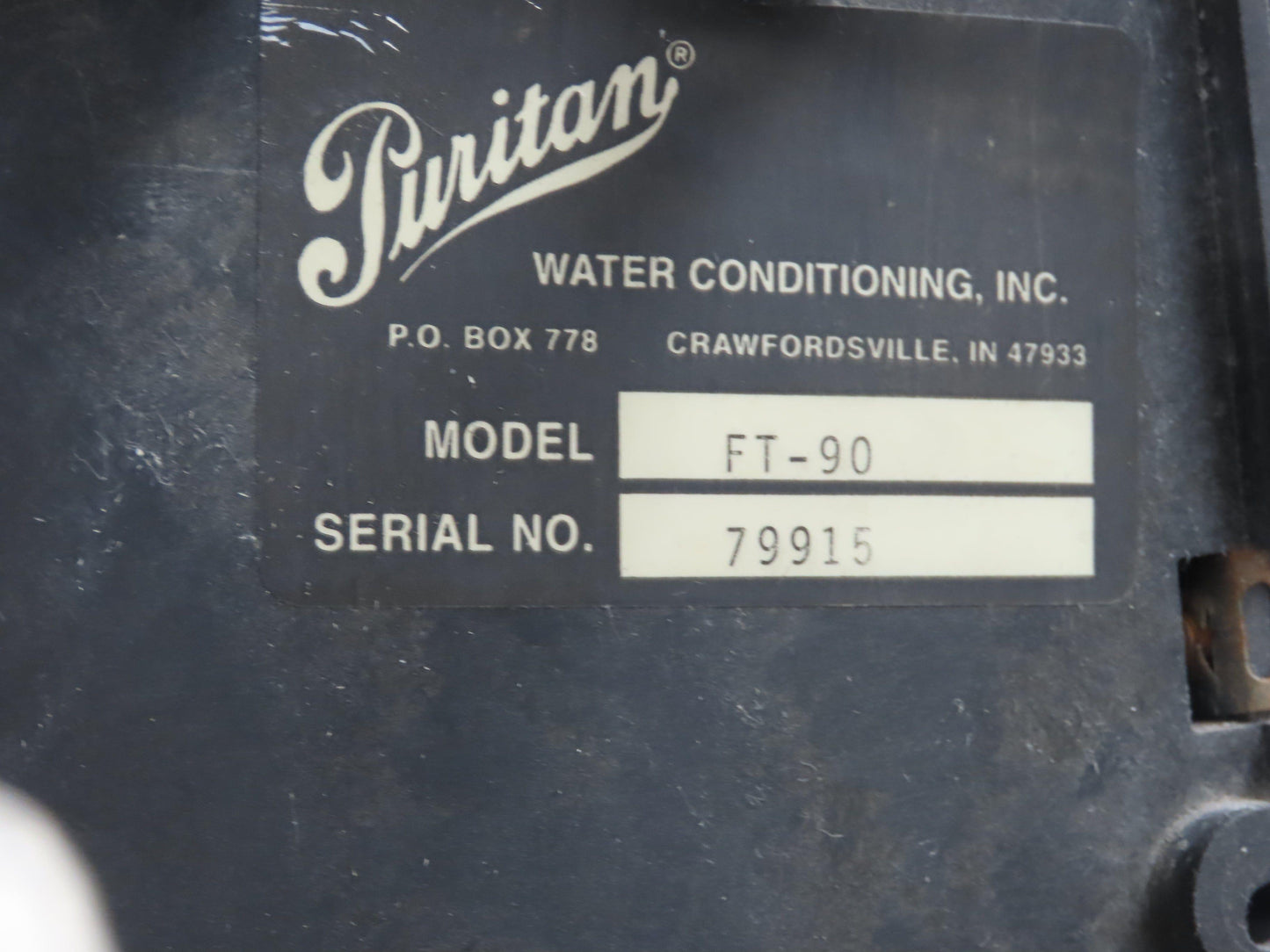 Puritan FT-90 Aquamind Plus Twin Tank Water Softener Brine Tank 1" Hookup