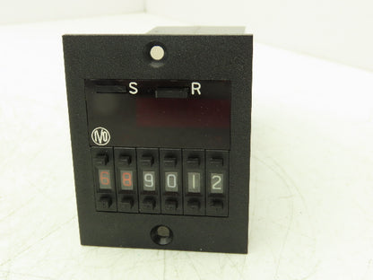 Irion & Vosseler 011719-01 Six Digit Counter With Manual Up/Down Buttons