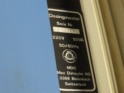 Max Dätwyler Dosingmaster Dosing Pump Controller 220v 50hz 1ph
