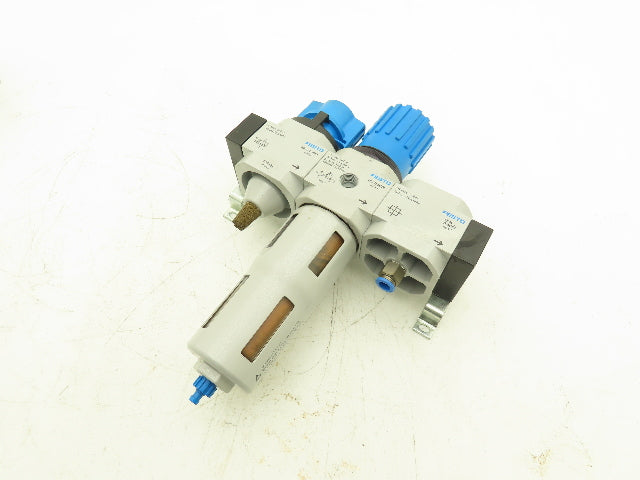 Festo LFR-3/8-D-MIDI Compressed Air Filter Regulator Combo w/Lockout Valve G3/8"