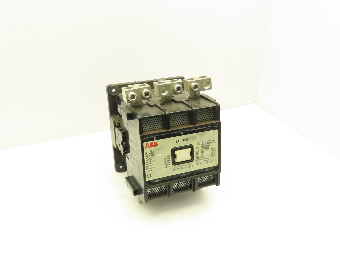 ABB EH 450 Contactor 525A 200-600VAC 3ph 125-400Hp