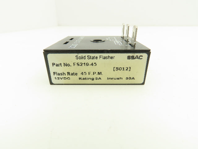 ABB FS219-45 Solid State Flasher 12VDC 3A 45 FPM