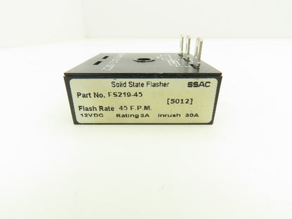 ABB FS219-45 Solid State Flasher 12VDC 3A 45 FPM