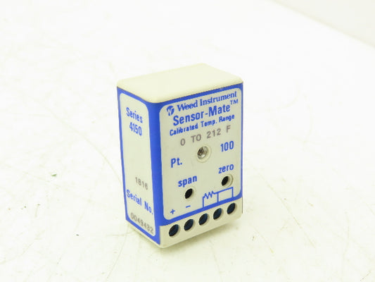 Weed 4150 Sensor-Mate Temperature Transmitter 0-212°F 12-40VDC 4-20mA