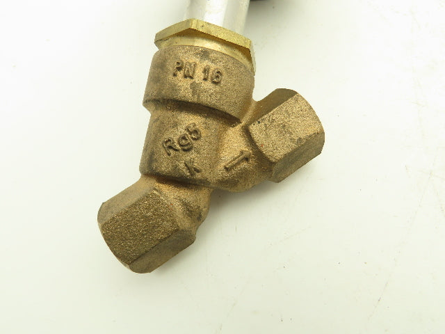 GEMU 514 15D31 9 52 1 Pneumatically Operated Angular Seat Globe Valve 1/2"NPT NO