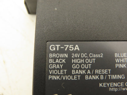 Keyence GT-75A Contact Sensor Amplifier Panel Mount Led Display