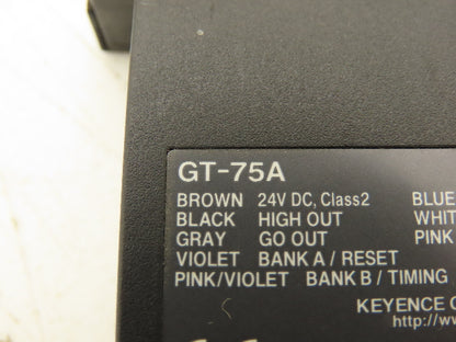 Keyence GT-75A Contact Sensor Amplifier Panel Mount Led Display