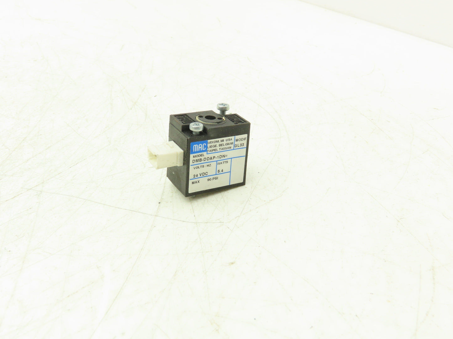 MAC DMB-DDAP-1DN Solenoid Coil 24VDC 5.4W 90psi