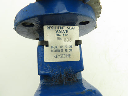 Keystone AR2 805 Lug Butterfly Valve 6" w/Handle CF8M Disc 175 PSI