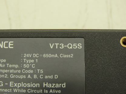 Keyence VT3-Q5S HMI Control Panel 24VDC Tested