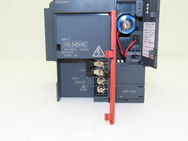 Mitsubishi Q00JCPU PLC Processor CPU 100-240VAC Input 5VDC Output