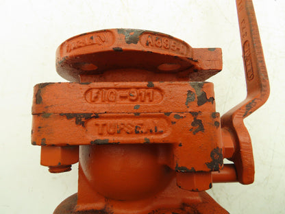 Crane Xomox 911 DI/PFA Lined Ball Valve 1" ANSI Flange