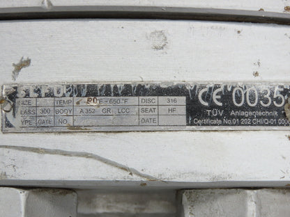 Newco 13F-LCC4/2-NC  14" Gate Valve Class 300 Gear Operated Side Handwheel