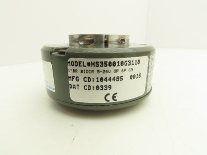 Dynapar HS350010G3110 Rotary Encoder Incremental 5-26V 10 PPR 1" Through Shaft