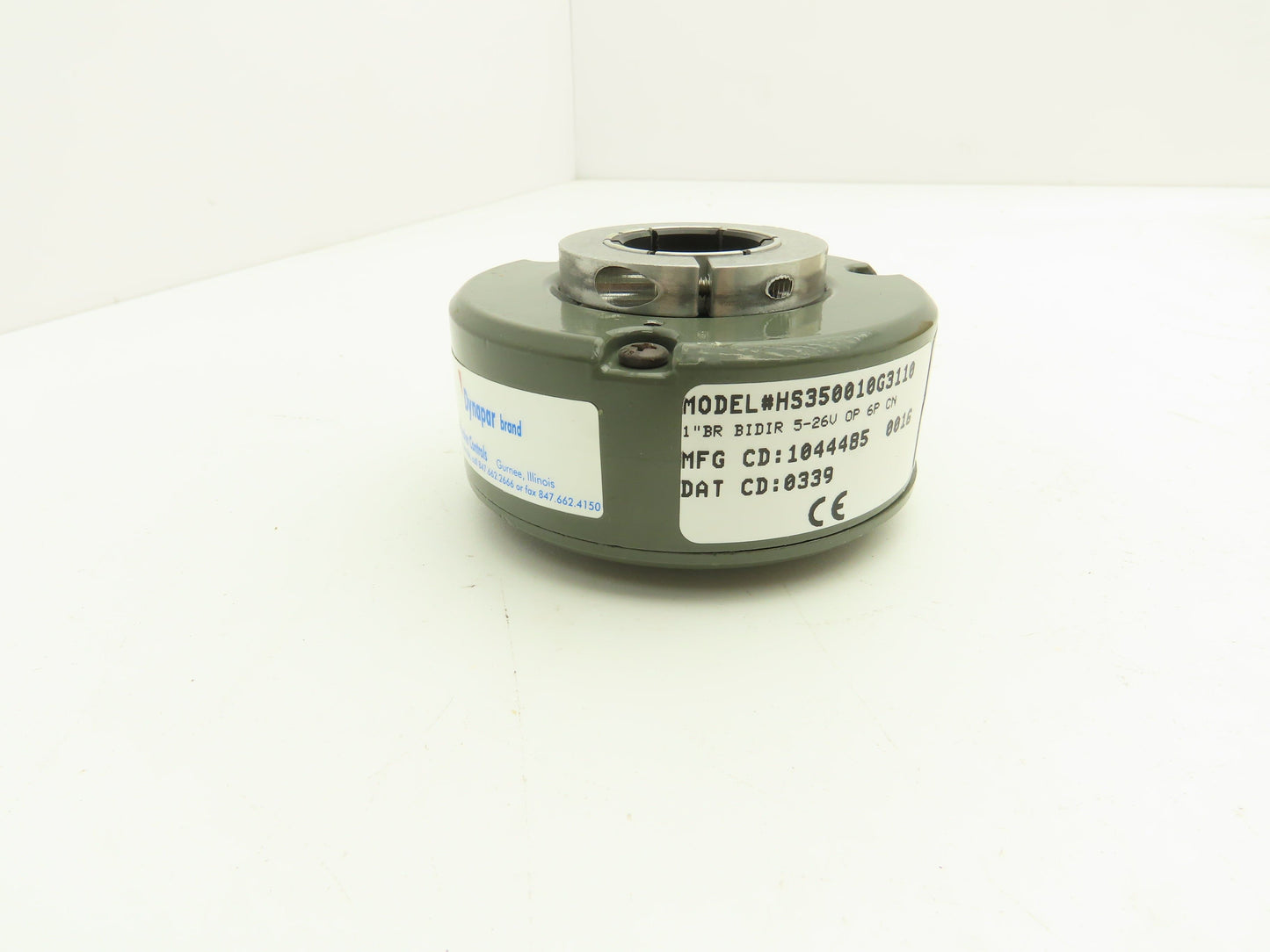 Dynapar HS350010G3110 Rotary Encoder Incremental 5-26V 10 PPR 1" Through Shaft