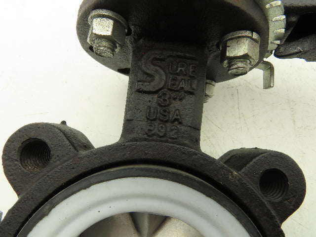 Sureseal 892 Lug Butterfly Valve 3" w/Handle SS Disc