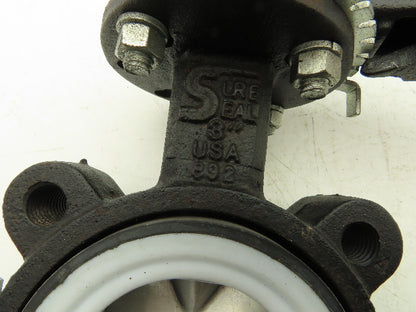 Sureseal 892 Lug Butterfly Valve 3" w/Handle SS Disc