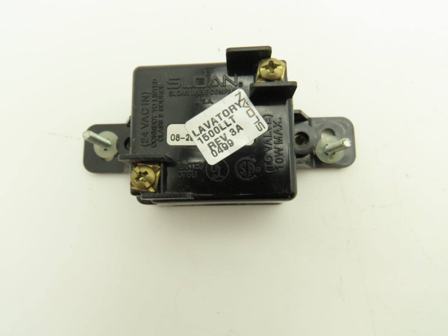 Sloan 1500LLT Lavatory Flush Sensor Rev 3A 24VAC In