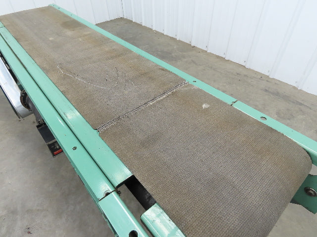 Roach 18"x 6' Slider Bed Conveyor 13"Belt Variable Speed 2-way Drive 120V 65fpm