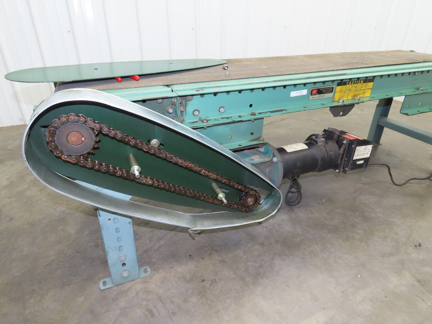 Roach 18"x 6' Slider Bed Conveyor 13"Belt Variable Speed 2-way Drive 120V 65fpm