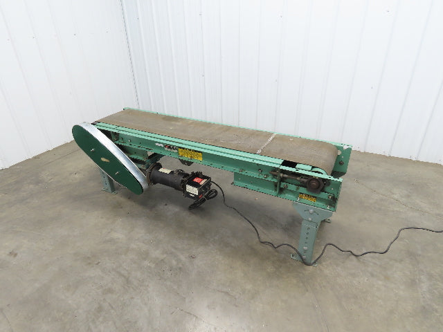 Roach 18"x 6' Slider Bed Conveyor 13"Belt Variable Speed 2-way Drive 120V 65fpm