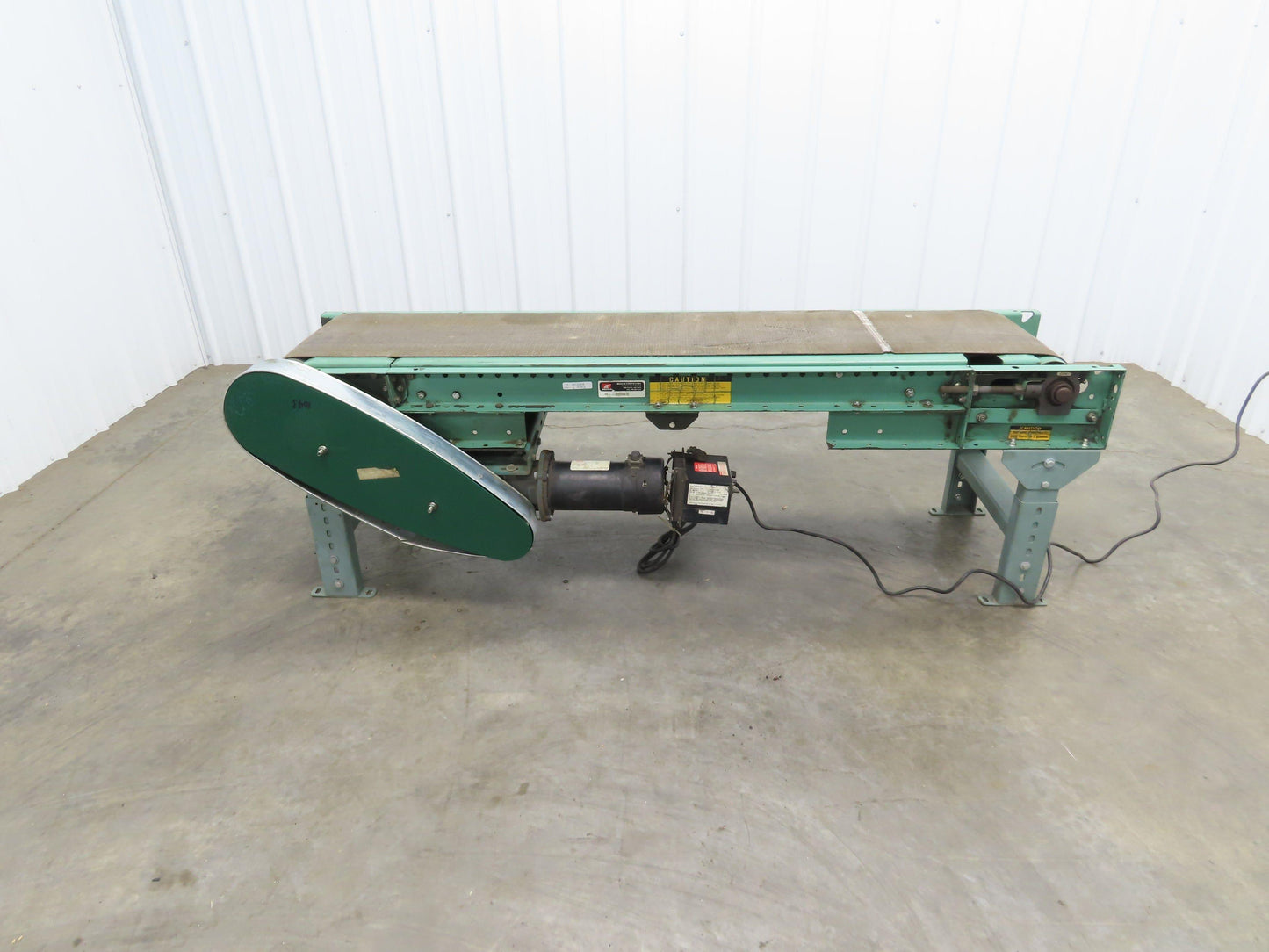 Roach 18"x 6' Slider Bed Conveyor 13"Belt Variable Speed 2-way Drive 120V 65fpm