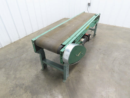 Roach 18"x 6' Slider Bed Conveyor 13"Belt Variable Speed 2-way Drive 120V 65fpm