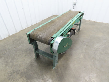 Roach 18"x 6' Slider Bed Conveyor 13"Belt Variable Speed 2-way Drive 120V 65fpm