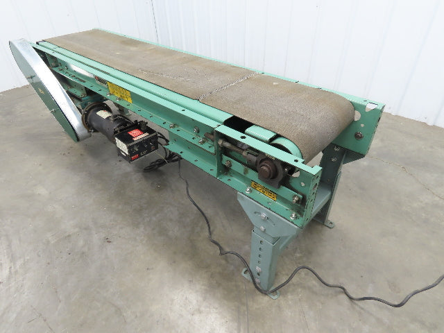 Roach 18"x 6' Slider Bed Conveyor 13"Belt Variable Speed 2-way Drive 120V 65fpm