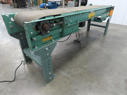 Roach 18"x 6' Slider Bed Conveyor 13"Belt Variable Speed 2-way Drive 120V 65fpm