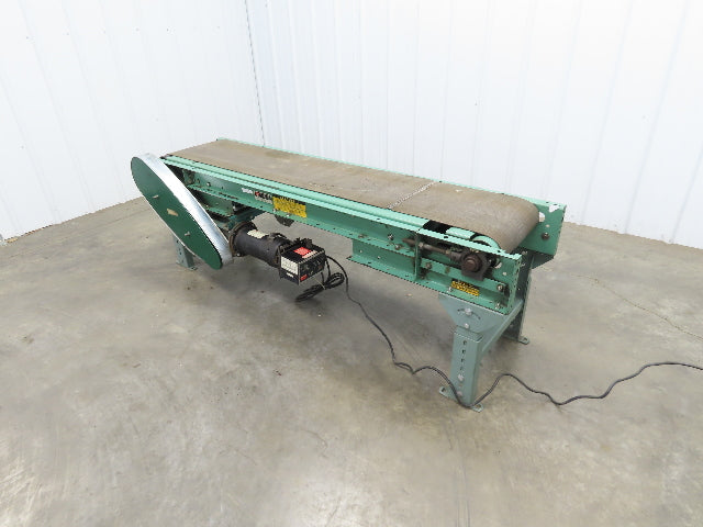 Roach 18"x 6' Slider Bed Conveyor 13"Belt Variable Speed 2-way Drive 120V 65fpm