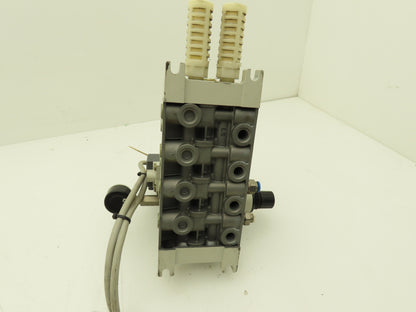 SMC VV713-03R-03D Solenoid Valve 4-Station Manifold 4/5 Port
