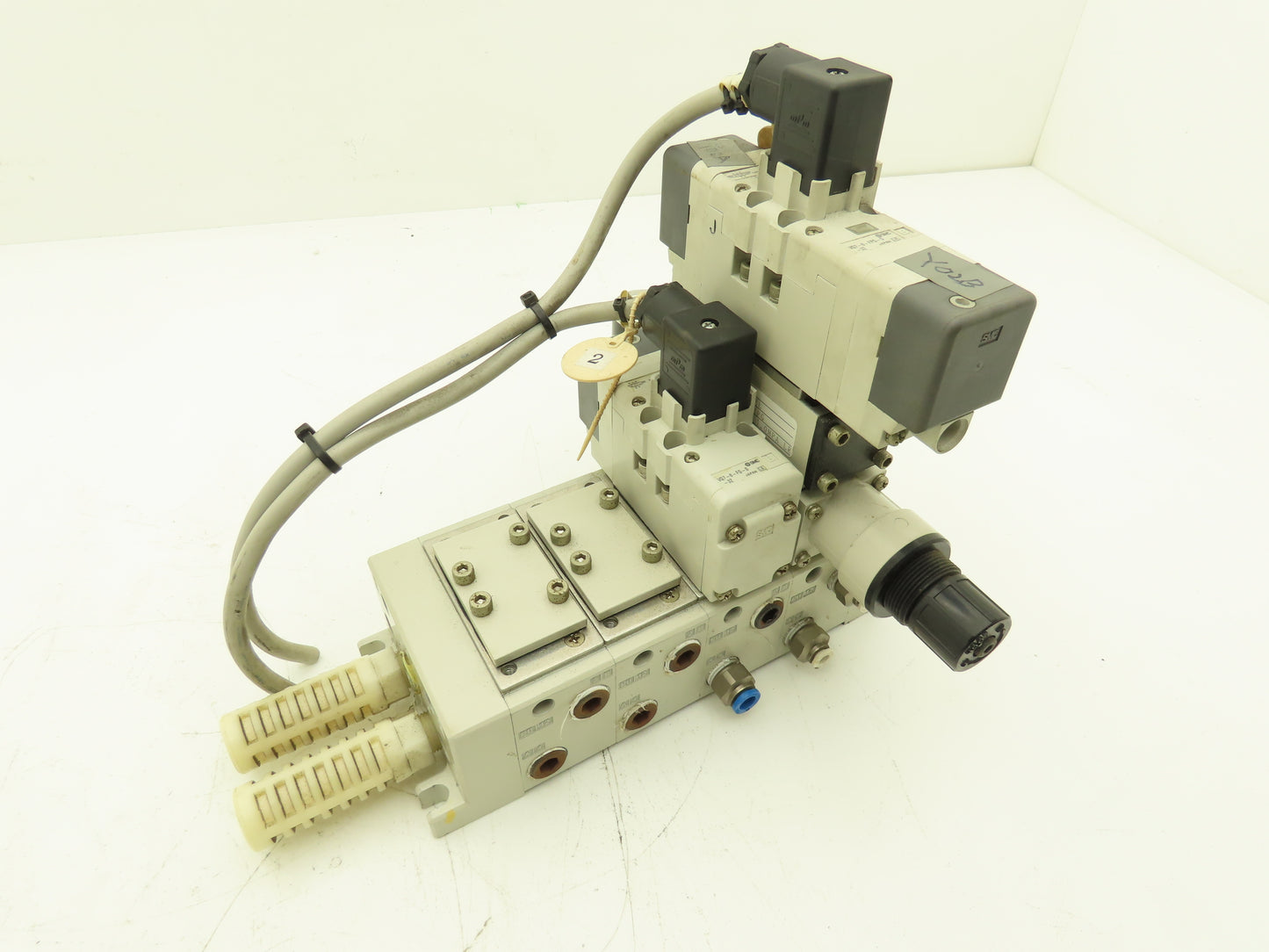 SMC VV713-03R-03D Solenoid Valve 4-Station Manifold 4/5 Port