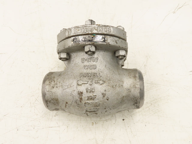 Powell 3.00 1561WE Swing Check Valve 3" Buttweld Carbon Steel Class 150