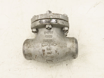 Powell 3.00 1561WE Swing Check Valve 3" Buttweld Carbon Steel Class 150