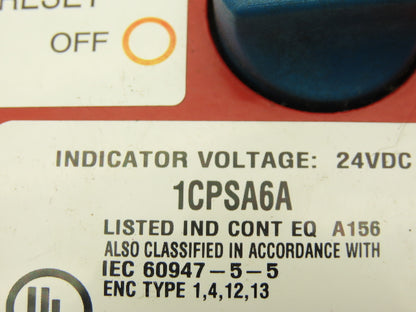 Honeywell 1CPSA6A Emergency Cable Pull Switch 24 VDC Broken Mount Housing