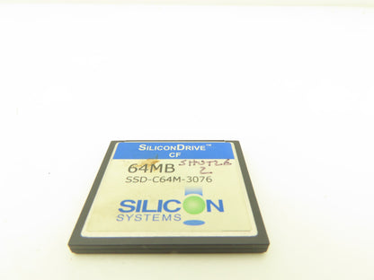 SiliconDrive SSD-C64M-3076 Compact Flash Card 64MB Windows CE PowerPanel 1.5