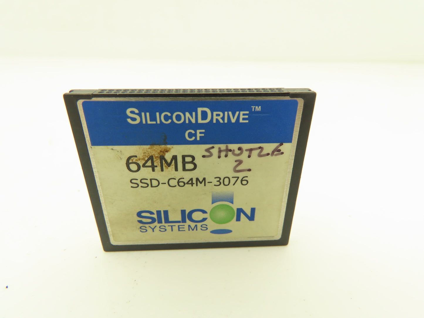 SiliconDrive SSD-C64M-3076 Compact Flash Card 64MB Windows CE PowerPanel 1.5
