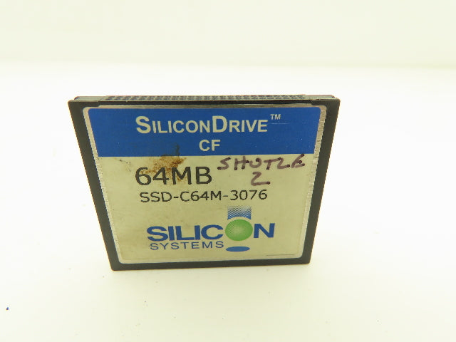 SiliconDrive SSD-C64M-3076 Compact Flash Card 64MB Windows CE PowerPanel 1.5