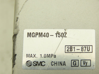 SMC MGPM40-150Z Pneumatic Air Guide Cylinder Slide 40mm Bore 150mm Stroke 1MPa