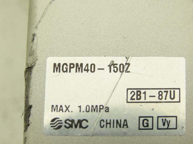 SMC MGPM40-150Z Pneumatic Air Guide Cylinder Slide 40mm Bore 150mm Stroke 1MPa